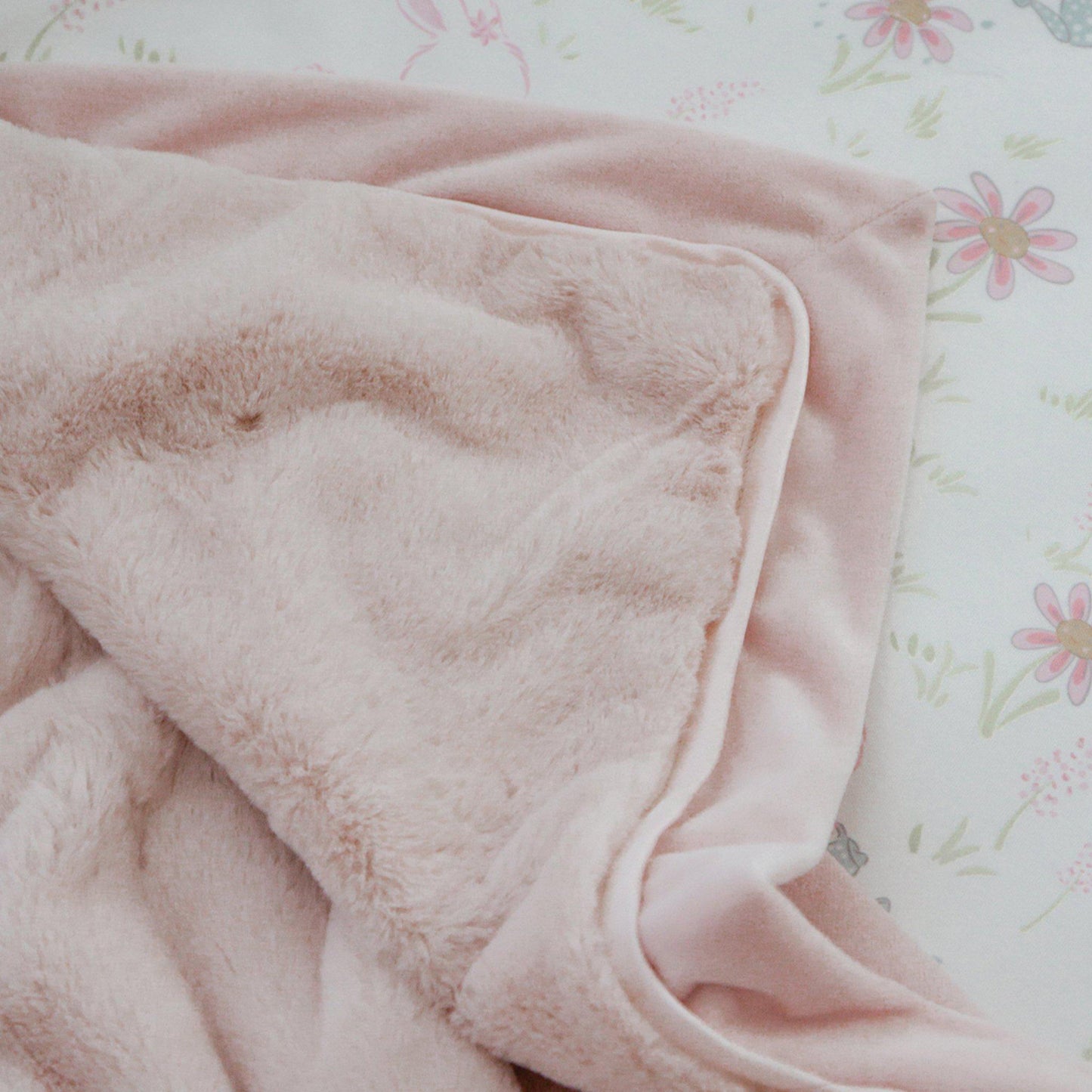 RETIRED - Cuddle Me Nibble Fur Blanket - Pink 30 x 40