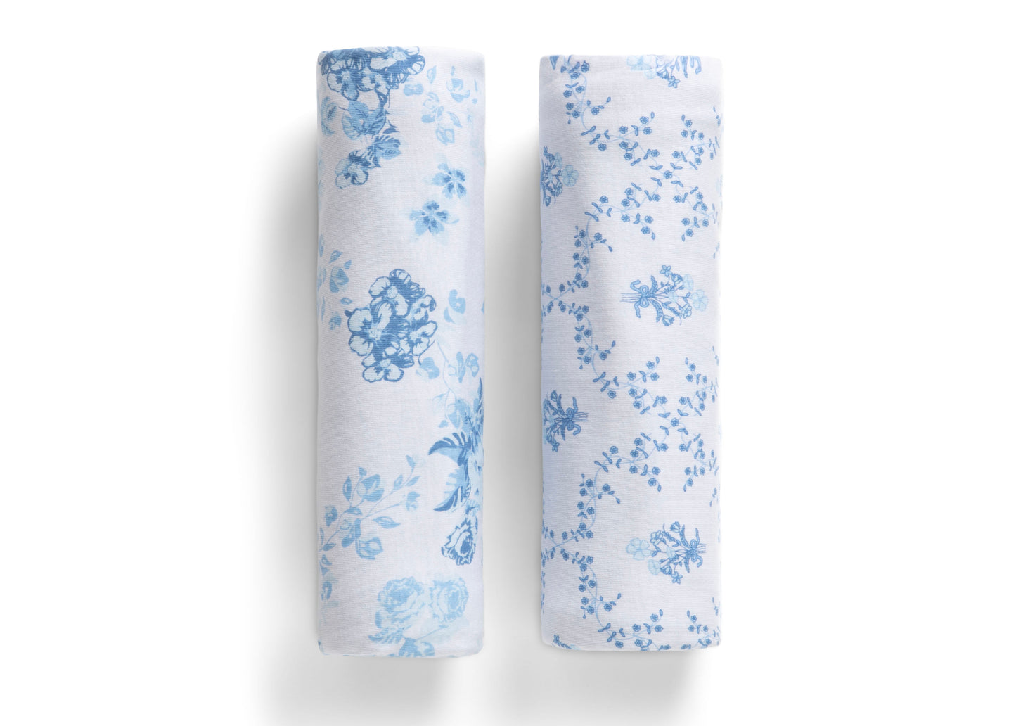 100% Organic Jersey Cotton Baby Receiving Blankets - 2 Pack